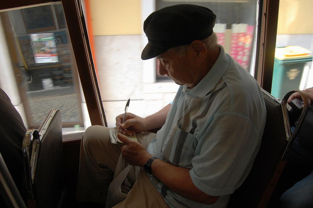 passager dans le tram