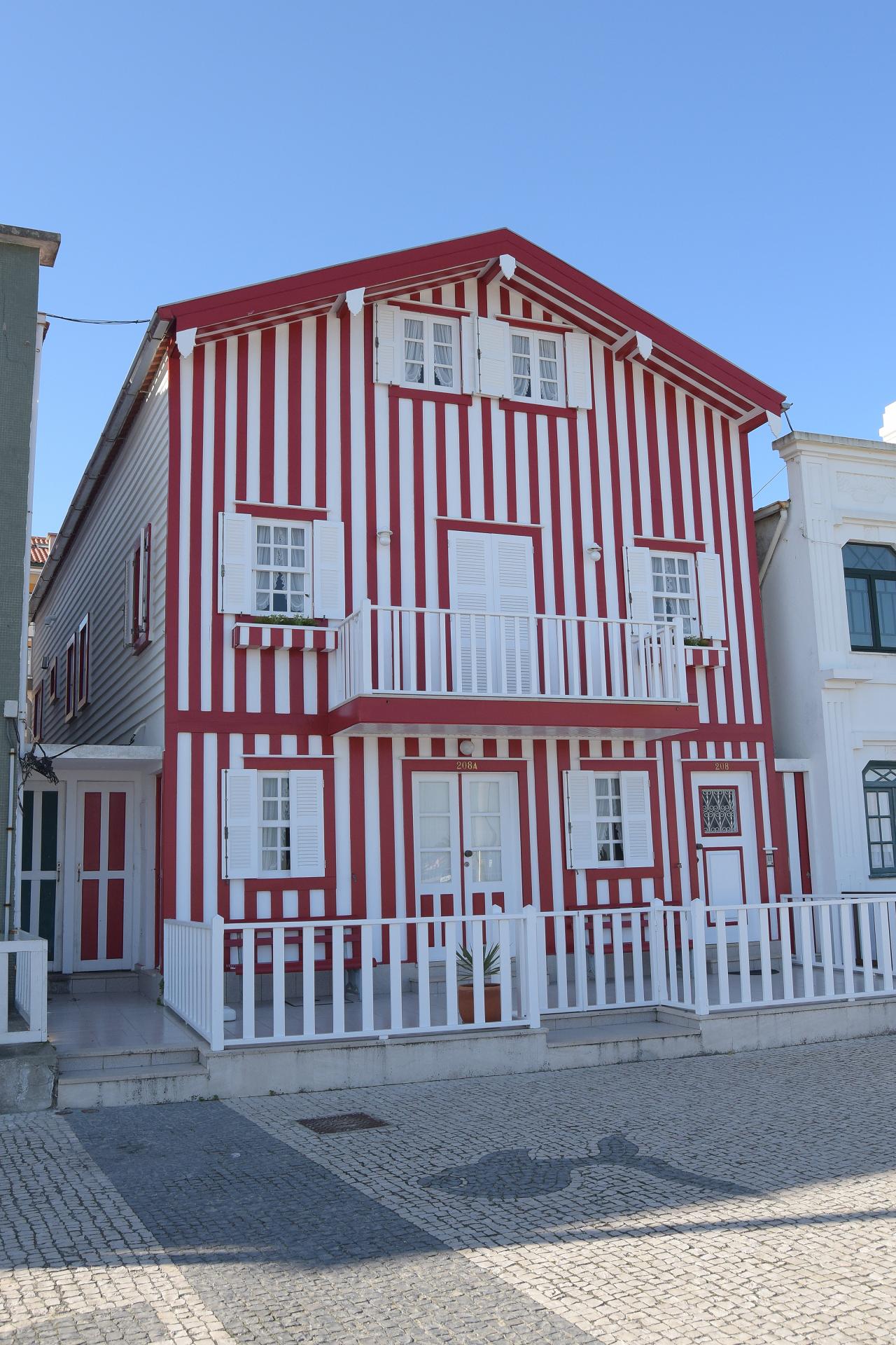 maison typique de Costa Nova près d'Aveiro