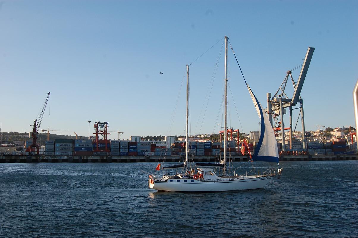 navigation sur le Tage à Lisbonne