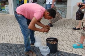 au Portugal la vente d'escargots