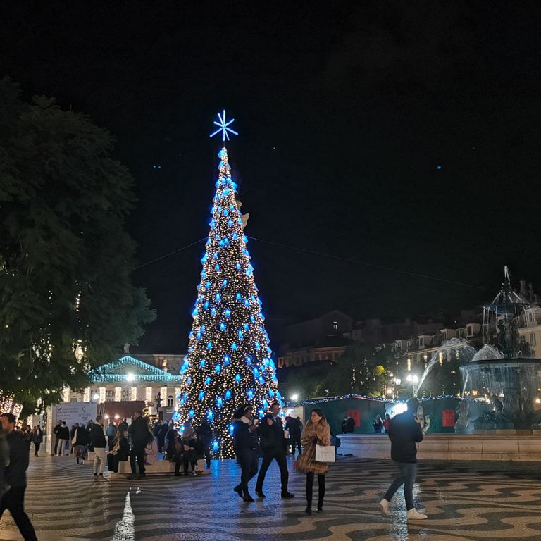 sapin de noel à Lisbonne